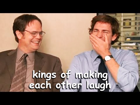 john krasinski &amp; rainn wilson making eachother break for 8 minutes 21 seconds | The Office Bloopers